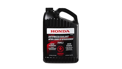 A container of Honda coolant