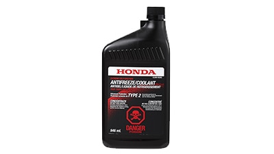 A container of Honda coolant